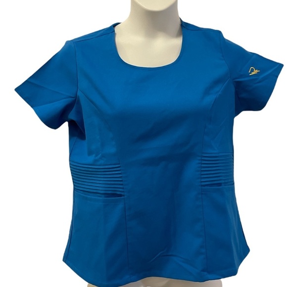 Rant Medical Scrubs Top. Turquoise. Size Medium - Picture 1 of 8